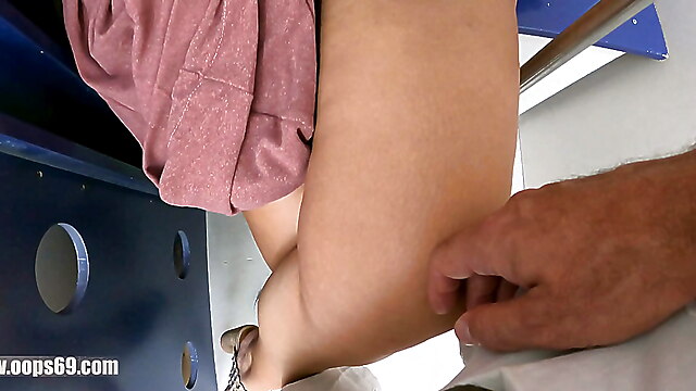 Tease, Husband, Masturbating, Mature, MILF, Public